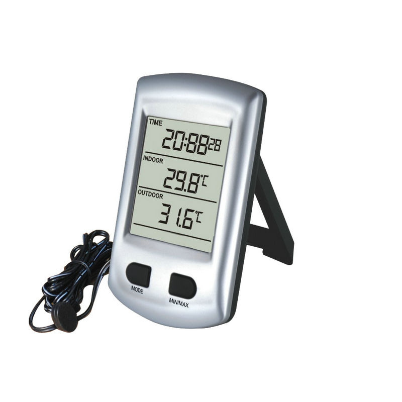 WH0320-In/Outdoor Thermometer with Wire 