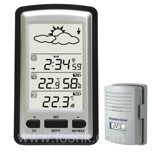 WH1281-Wireless weather station with outdoor temperature 