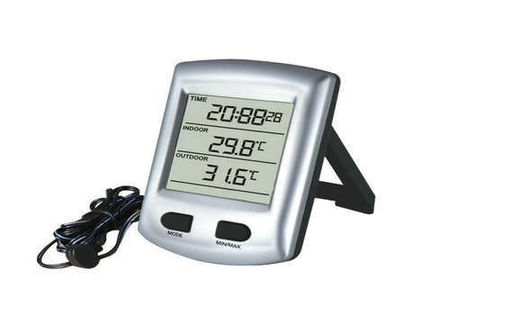 In/Outdoor Thermometer with Wire 
