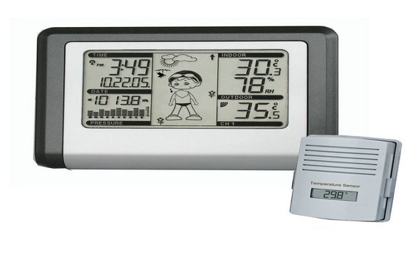 Wireless Weather Station with Outdoor temperature and humidity 