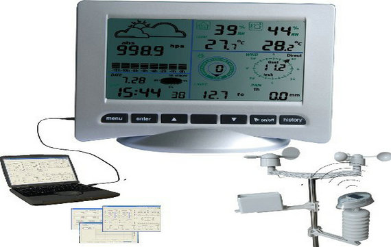 WH3081-Pro weather station with solar transmitter
