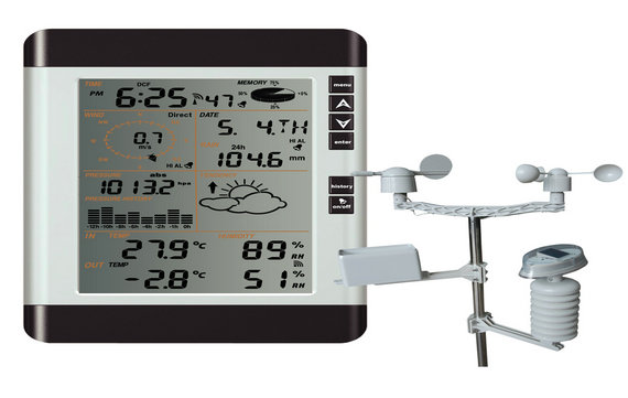 WA2081-Solar panel weather station with PC interface,w/o RCC 