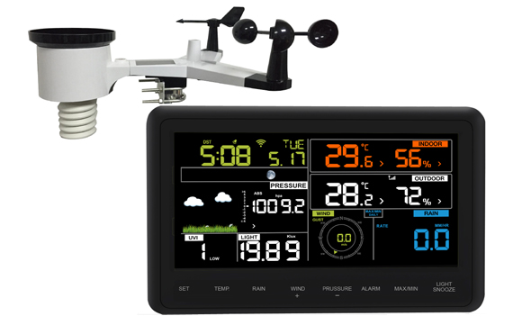 ethernet cable weather station fine offset electronicswh2900 professional color display weather station with wifi connection