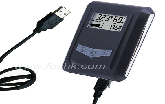 USB temperature & humidity data logger