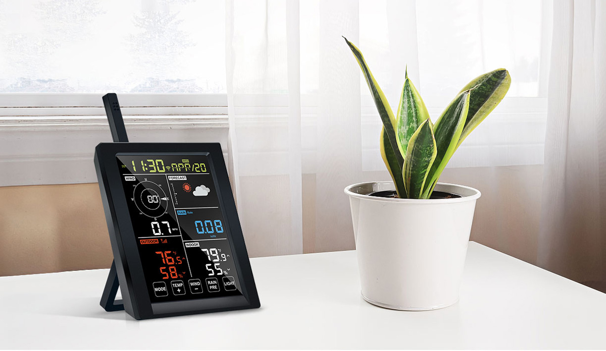 WiFi Color Screen Weather Station with 5-in-1 Sensor 