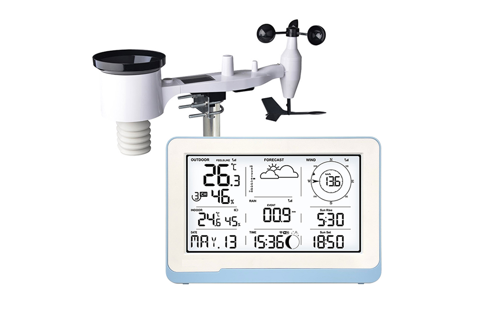 WS3800  Large LCD display WiFi weather station