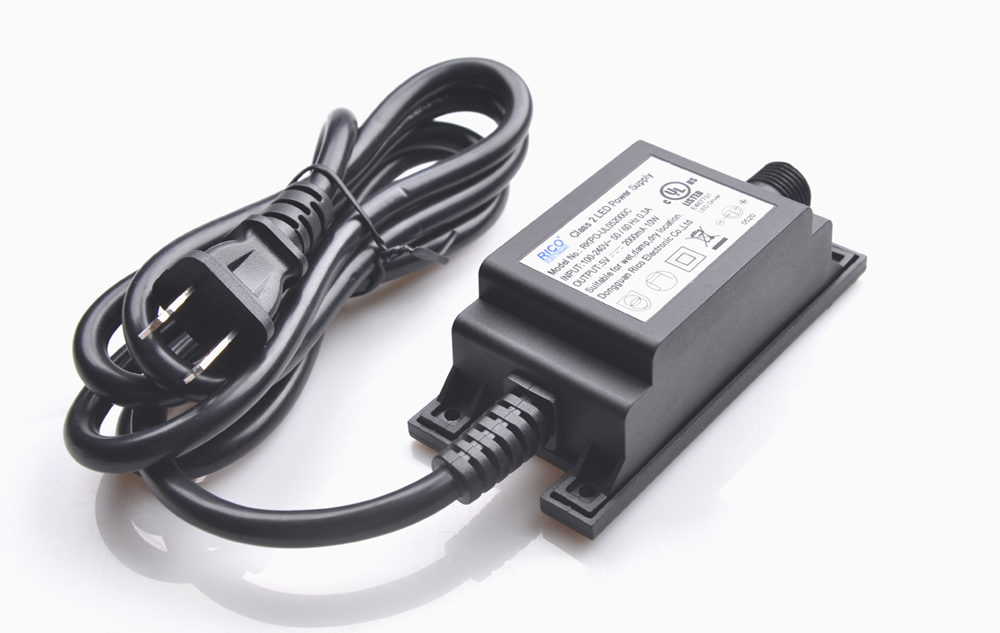 AC 100-240V DC 12V 1A waterproof power adapter with 10m AWG22 cable